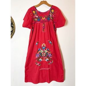Mexican Embroidered Dress👗